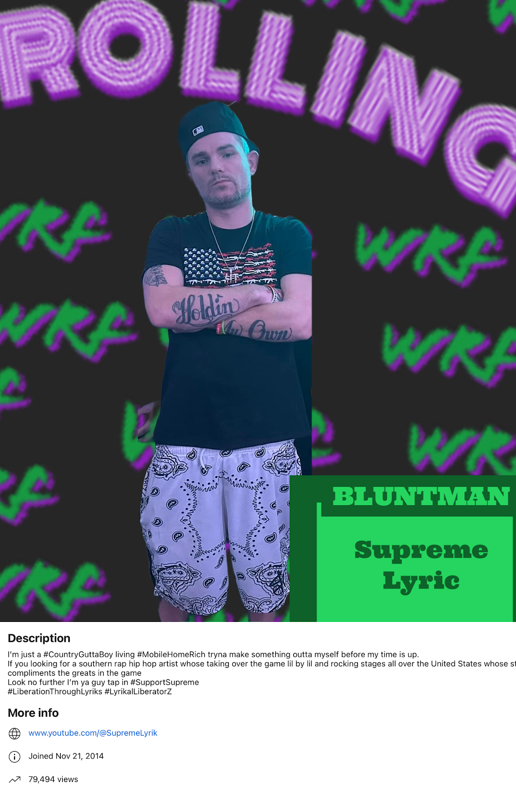 Supreme Lyric, Bluntman competitor