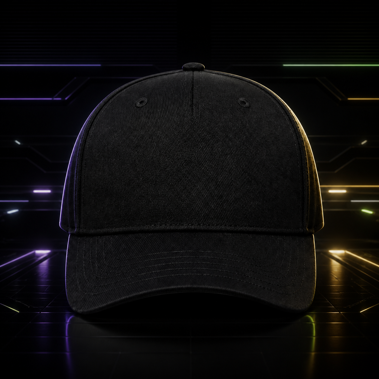 WRF World Cap blank apparel concept mockup